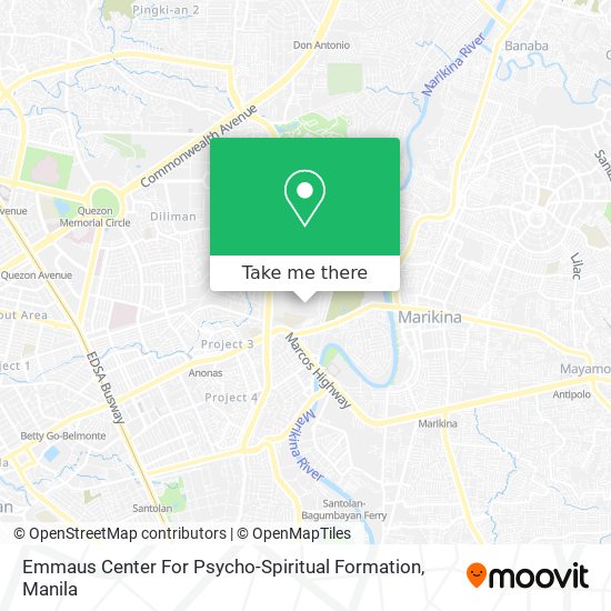 Emmaus Center For Psycho-Spiritual Formation map