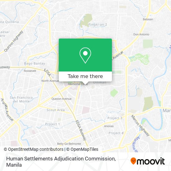 Human Settlements Adjudication Commission map