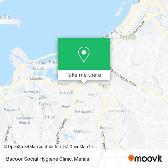 Bacoor Social Hygiene Clinic map