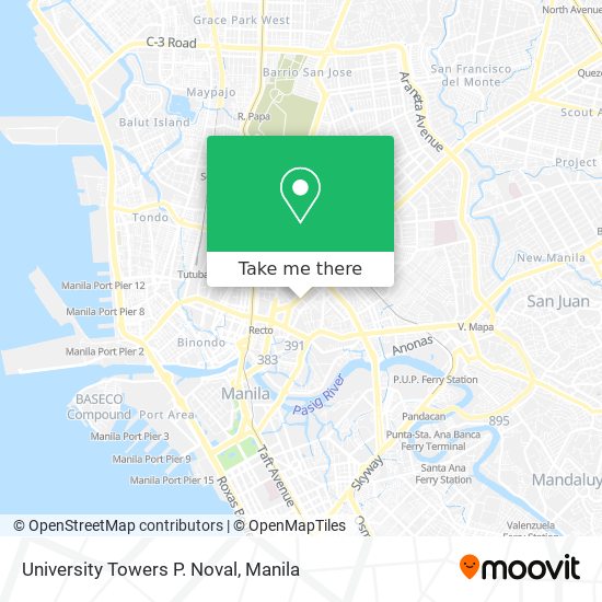 University Towers P. Noval map