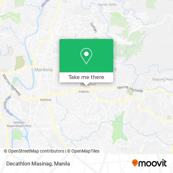 Decathlon Masinag map