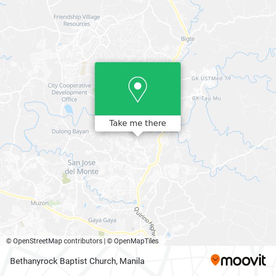 Bethanyrock Baptist Church map