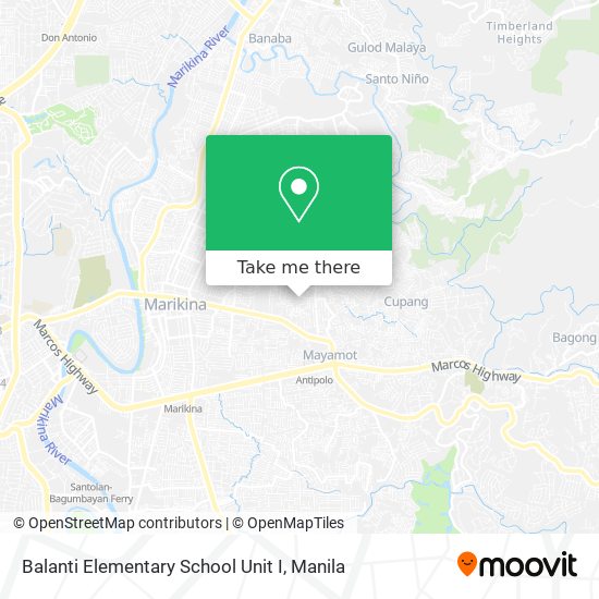 Balanti Elementary School Unit I map