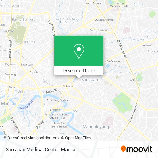 San Juan Medical Center map
