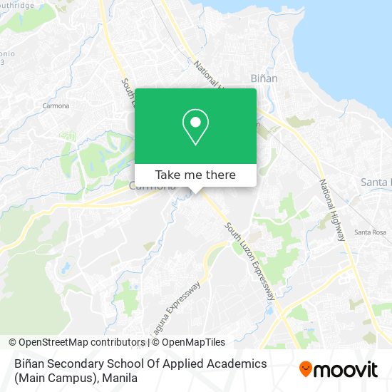 Biñan Secondary School Of Applied Academics (Main Campus) map