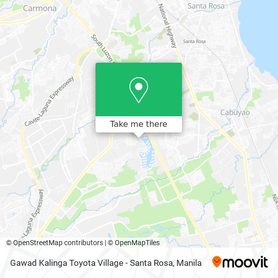 Gawad Kalinga Toyota Village - Santa Rosa map
