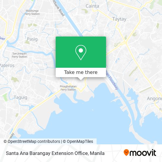 Santa Ana Barangay Extension Office map