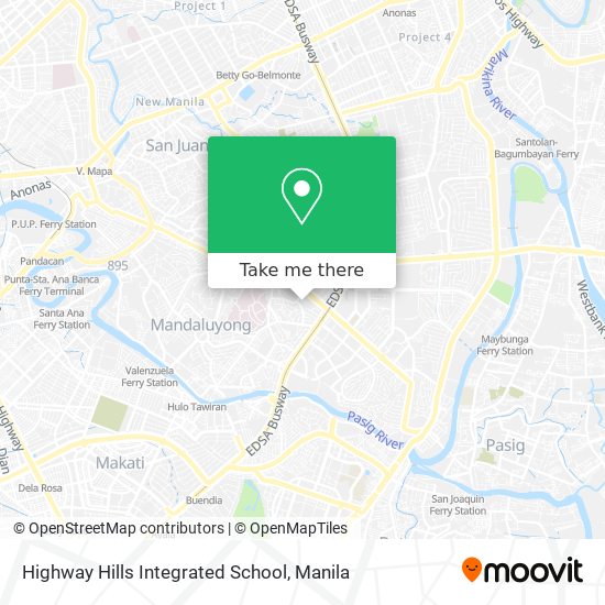 Highway Hills Integrated School map