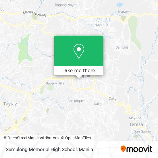 Sumulong Memorial High School map