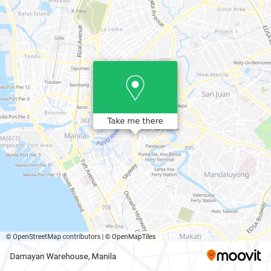 Damayan Warehouse map