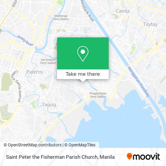 Saint Peter the Fisherman Parish Church map