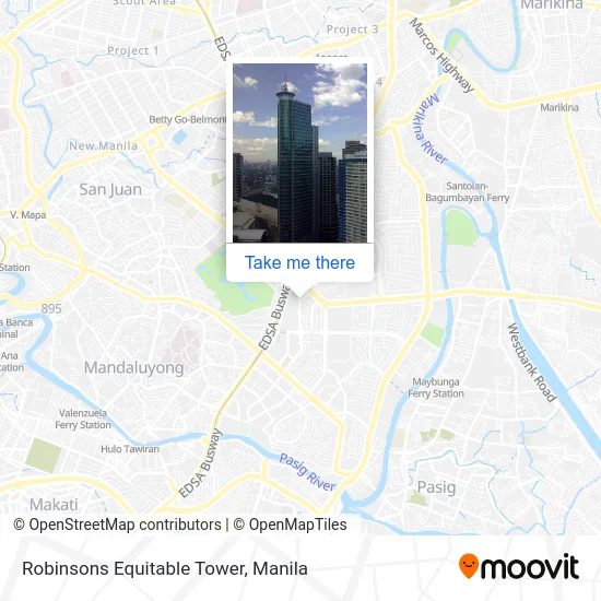 Robinsons Equitable Tower map
