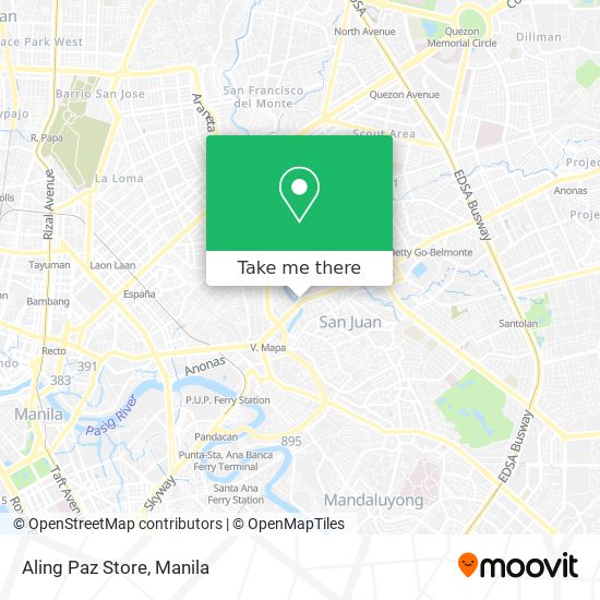 Aling Paz Store map