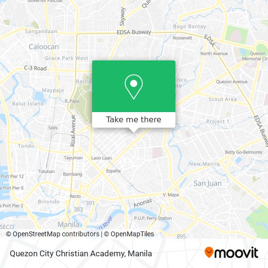 Quezon City Christian Academy map