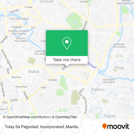 Tulay Sa Pagunlad, Incorporated map