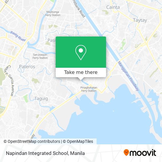 Napindan Integrated School map