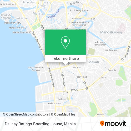 Dalisay Ratings Boarding House map