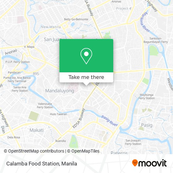 Calamba Food Station map