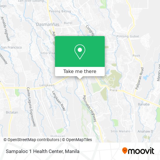 Sampaloc 1 Health Center map
