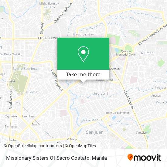 Missionary Sisters Of Sacro Costato map