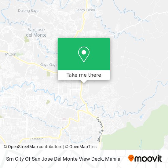 Sm City Of San Jose Del Monte View Deck map