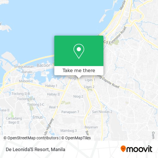 De Leonida’S Resort map