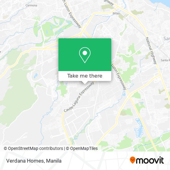 Verdana Homes map