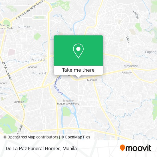 De La Paz Funeral Homes map