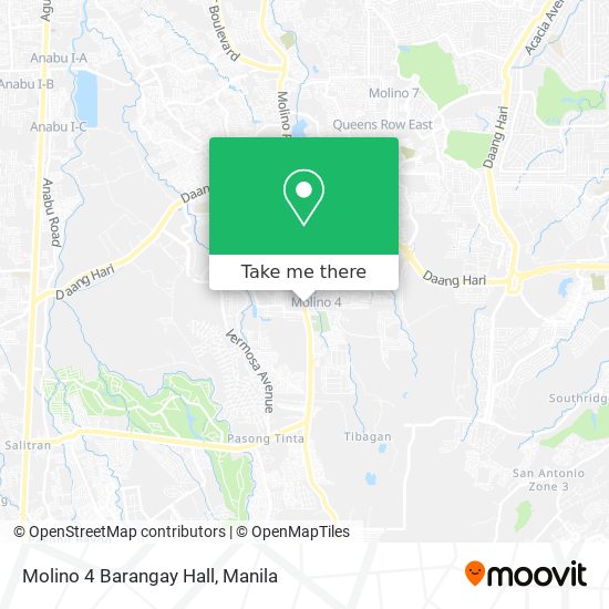 Molino 4 Barangay Hall map