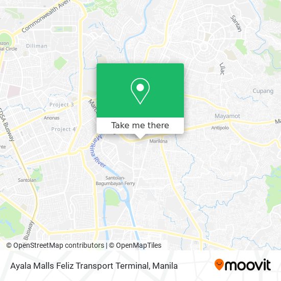 Ayala Malls Feliz Transport Terminal map