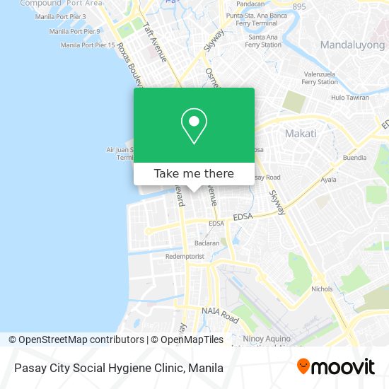 Pasay City Social Hygiene Clinic map