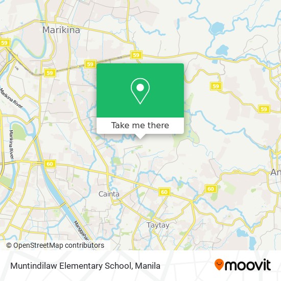 Muntindilaw Elementary School map