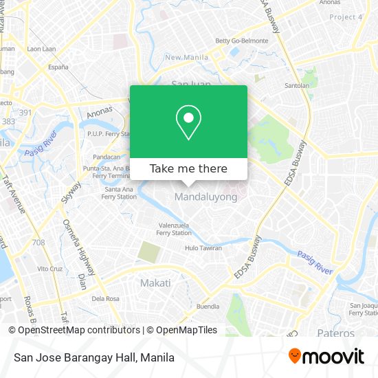 San Jose Barangay Hall map