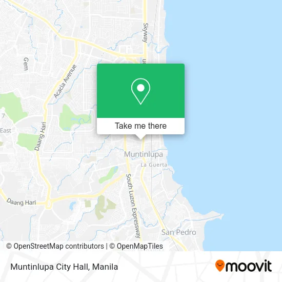 Muntinlupa City Hall map
