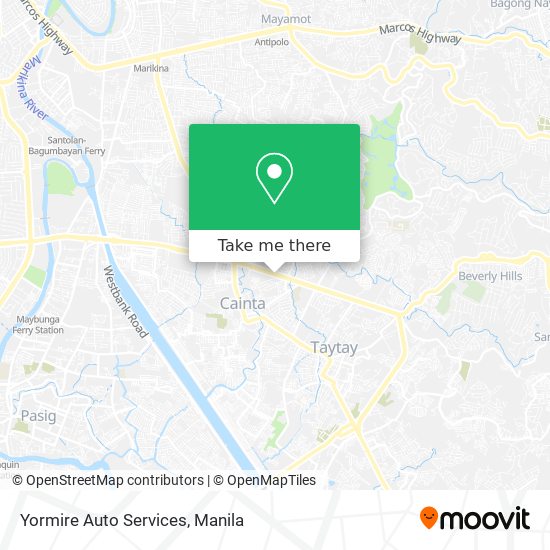 Yormire Auto Services map