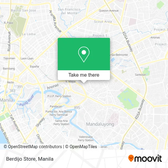 Berdijo Store map