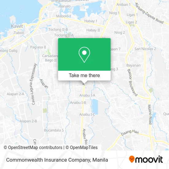 Commonwealth Insurance Company map