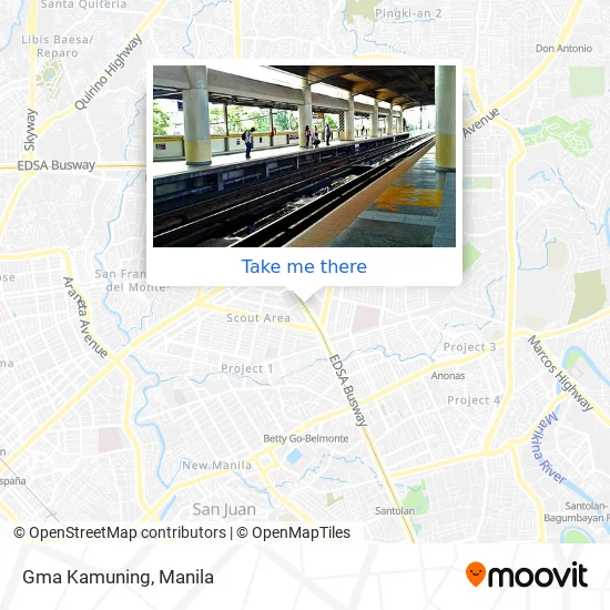 Gma Kamuning map