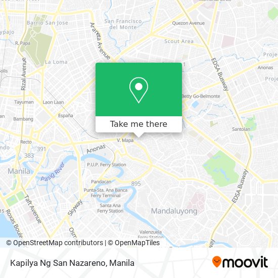 Kapilya Ng San Nazareno map