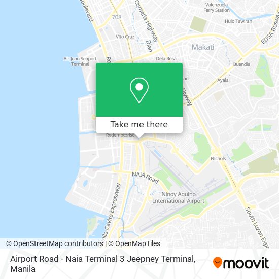 Airport Road - Naia Terminal 3 Jeepney Terminal map