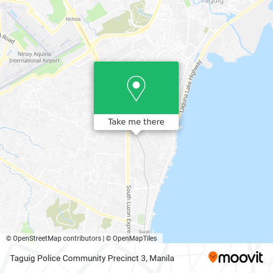 Taguig Police Community Precinct 3 map