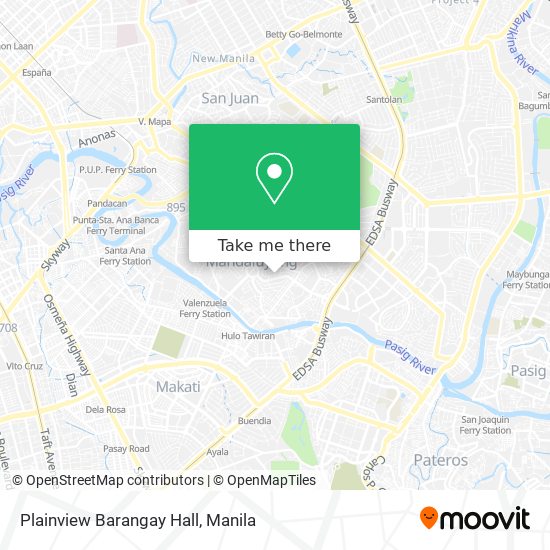 Plainview Barangay Hall map