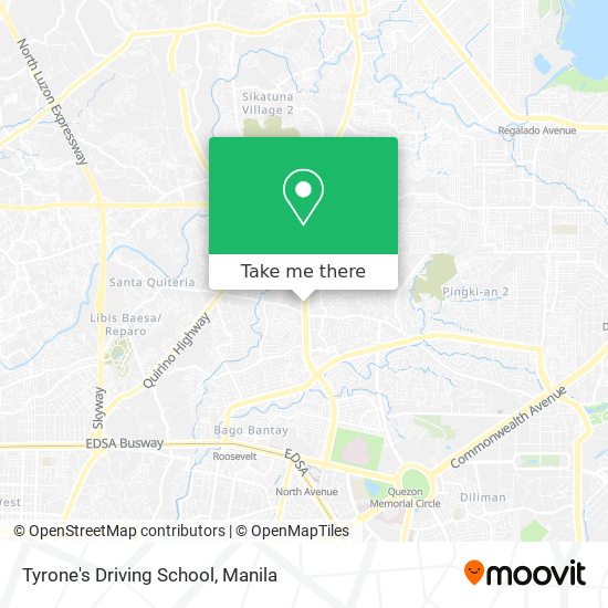 Tyrone's Driving School map