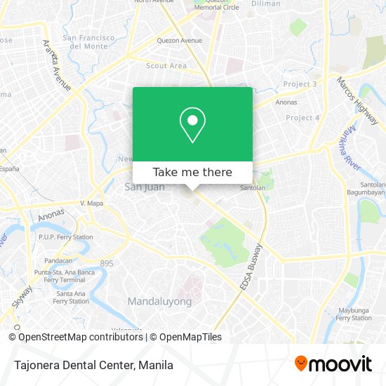 Tajonera Dental Center map