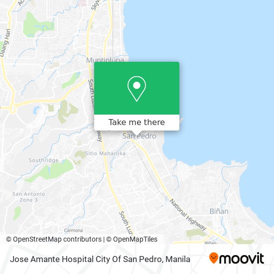 Jose Amante Hospital City Of San Pedro map