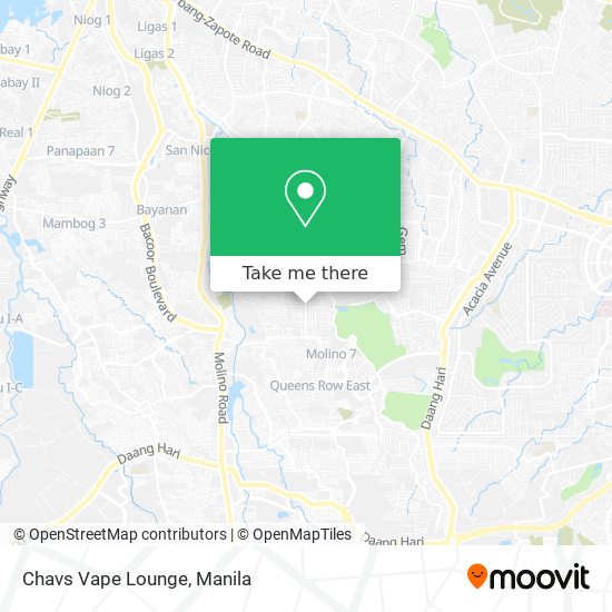 Chavs Vape Lounge map
