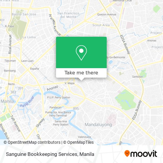 Sanguine Bookkeeping Services map