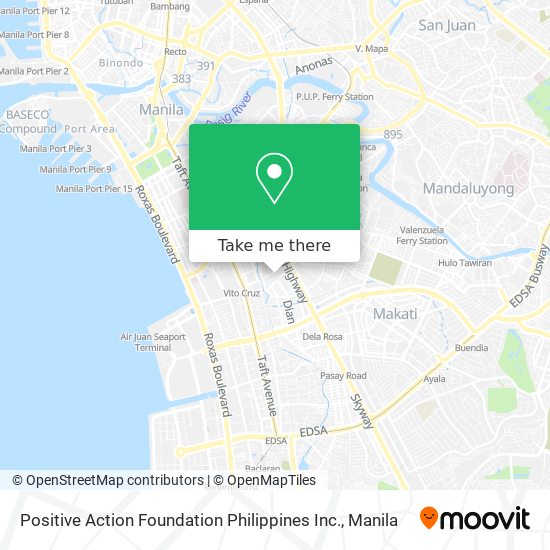 Positive Action Foundation Philippines Inc. map