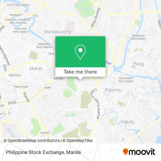 Philippine Stock Exchange map