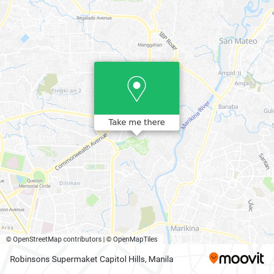Robinsons Supermaket Capitol Hills map